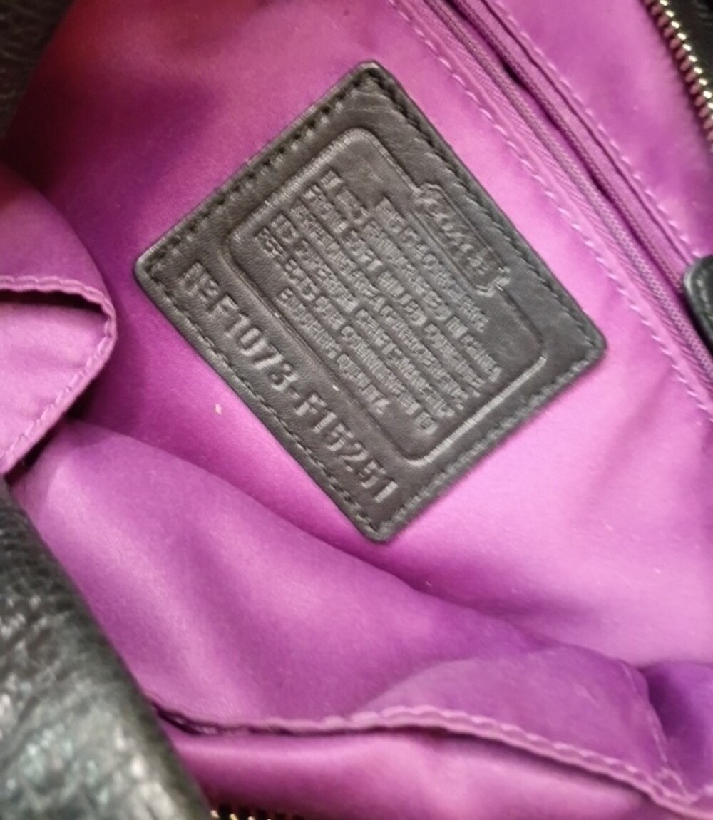 Vintage Couch Purse F15251 Carly Black Leather Shoulder Bag - Picture 2 of 7